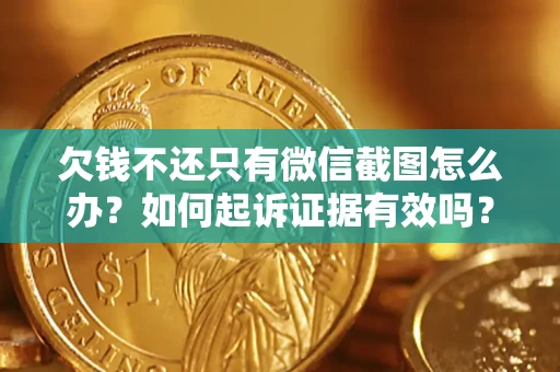 武汉欠钱不还只有微信截图怎么办？如何起诉证据有效吗？