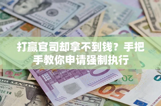 武汉打赢官司却拿不到钱？手把手教你申请强制执行