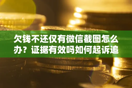 武汉欠钱不还仅有微信截图怎么办？证据有效吗如何起诉追回欠款？