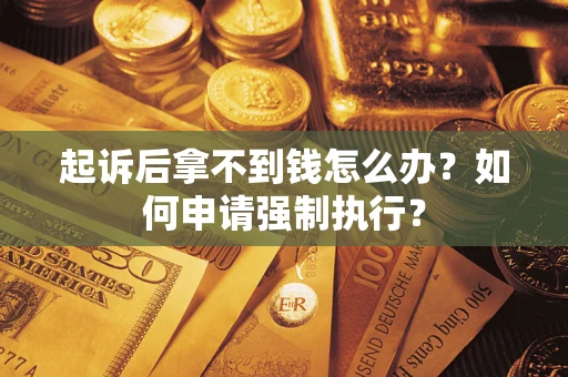 武汉起诉后拿不到钱怎么办？如何申请强制执行？
