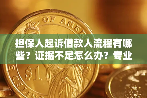 武汉担保人起诉借款人流程有哪些？证据不足怎么办？专业律师解答