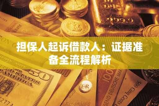 武汉担保人起诉借款人：证据准备全流程解析