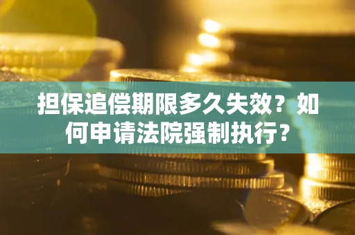 武汉担保追偿期限多久失效？如何申请法院强制执行？
