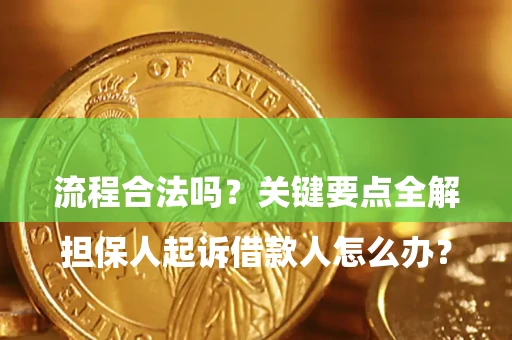 武汉

担保人起诉借款人怎么办？流程合法吗？关键要点全解析