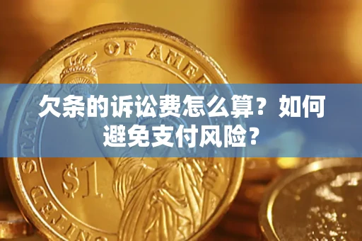 武汉欠条的诉讼费怎么算？如何避免支付风险？